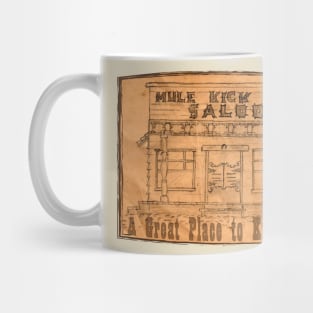 Mule Kick Saloon (Arched) Mug